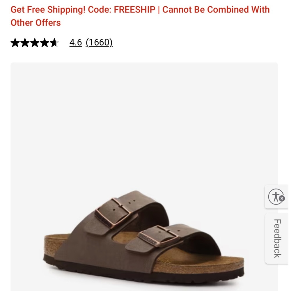 Birkenstock sandals, new in box